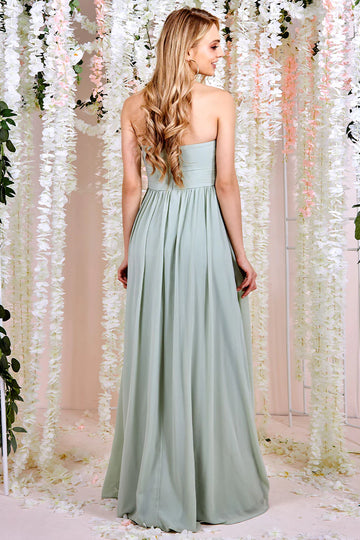 Chiffon Feather Bandeau Maxi Dress Goddiva
